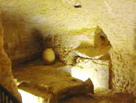 Containers of olive oil used to be stored here