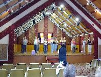 Inside of marae