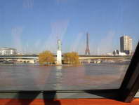Statue Liberty, Eiffle Tower.