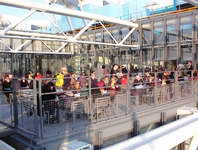 Pompidou Ctr - dining on roof